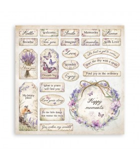 PAPELES SCRAP STAMPERIA 10UD 12x12 LAVENDER