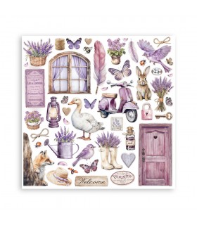 PAPELES SCRAP STAMPERIA 10UD 12x12 LAVENDER