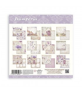 PAPELES SCRAP STAMPERIA 10UD 12x12 LAVENDER