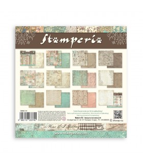 PAPELES SCRAP STAMPERIA 10UD 12x12 BROCANTE FONDOS