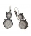 PENDIENTES BALLESTILLA CUADRADO 12 MM Y SS39 2 UD