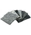 SURTIDO TELAS 7 FAT QUARTER PICOTAGE BLANCO-NEGRO