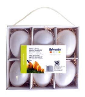 CAJA HUEVOS PLÁSTICO 9 CM ARTEMIO 6 UNIDADES