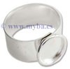 ANILLO AJUSTABLE MARCO 11 MM TRASERA 10 MM 1 UD : Acabado:Baño Plateado