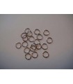 ANILLAS REDONDAS 6x1 MM PLATINO 20 UD