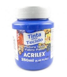 PINTURA TEXTIL MATE ACRILEX 250ML AZUL COBALTO 502