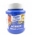 PINTURA TEXTIL MATE ACRILEX 250ML AZUL COBALTO 502