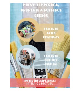 MENSUALIDAD TALLER PINTURA ACUARELA Y ACRÍLICO