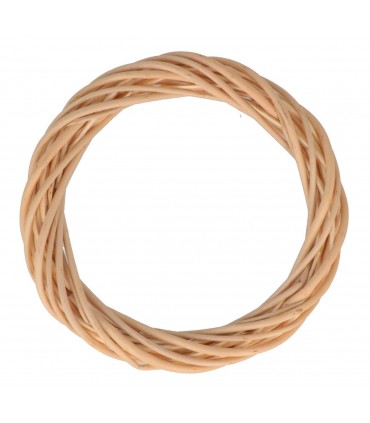 CORONA DE MIMBRE 25 CM DIÁMETRO 1 UNIDAD