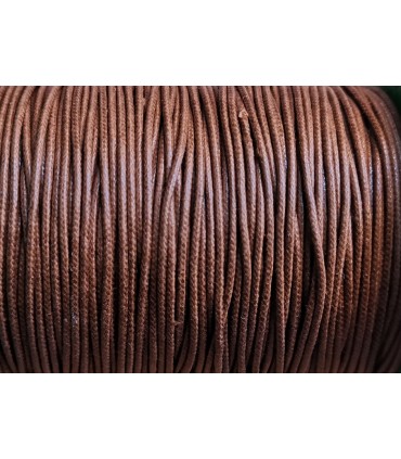 CORDON ALGODON LUSTRADO 1MM 100 METROS MARRON