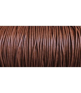 CORDON ALGODON LUSTRADO 2MM 100 METROS MARRON