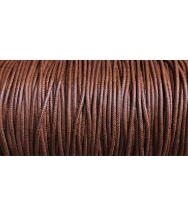CORDON ALGODON LUSTRADO 2MM 100 METROS MARRON
