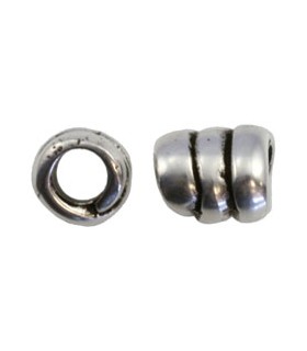 TUBO CUERDA ZAMAK BAÑO PLATA 12x10 MM AG 5 MM 2 UD