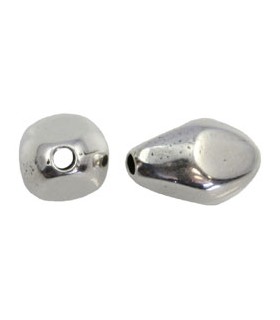 NUGGET ZAMAK BAÑO PLATA 19x13 MM AG.3 MM 2 UD