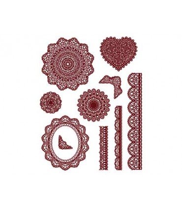 SELLOS ACRÍLICOS 14x18 CM ENCAJES