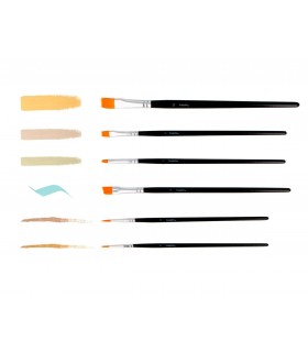 SET 6 PINCELES SINTETICOS SURTIDOS