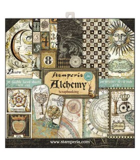 PAPELES SCRAP STAMPERIA 10ud 12x12 ALCHEMY