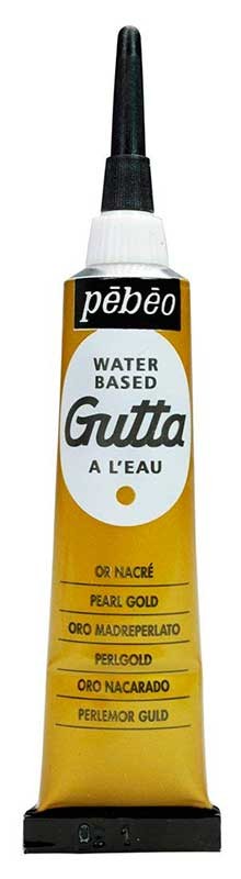 GUTA AL AGUA PEBEO TUBO 20 ML. PARA SEDA Y TELA : color:03 ORO NACARADO