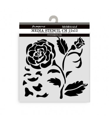 PLANTILLA MIX MEDIA 12x12 CM 0,5 MM GRAN ROSA