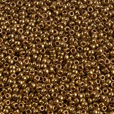 GRANITO MIYUKI 11/0 METALIZADO GRUPO B 6 GR : MIYUKI ROCALLA:457L MET LT BRONZE