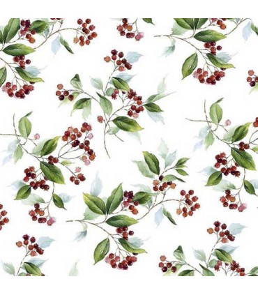 SERVILLETAS AMBIENTE 33x33cm 20 UD HOJAS INVIERNO