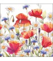 SERVILLETAS AMBIENTE 33x33cm 20UD AMAPOLAS