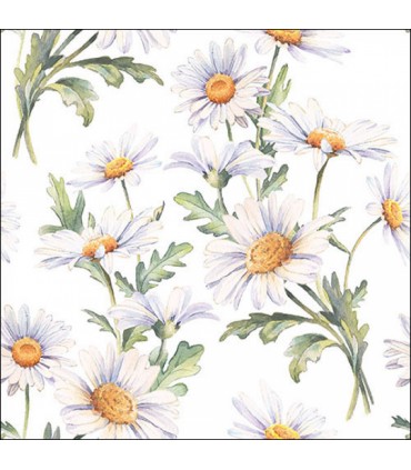 SERVILLETAS AMBIENTE 33x33cm 20UD MARGARITAS