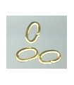 ANILLAS OVALADAS DE GOLDFILLED DE 5 x 3 mm. 25 Ud