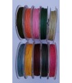 SET 10 COLORES CORDÓN ALGODÓN ENCERADO 1MMx25M