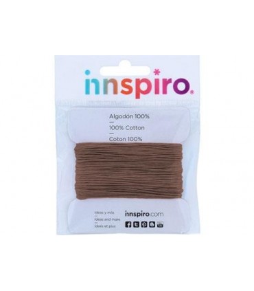 CORDÓN ALGODÓN 2 MM x 10 METROS MARRON