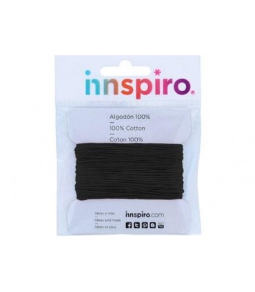 CORDÓN ALGODÓN 1,5 MM x 10 METROS NEGRO