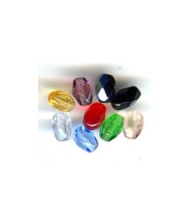 ACEITUNA FACETADA CRISTAL CHECO 6 x4 mm