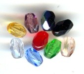 ACEITUNA FACETADA CRISTAL CHECO 6 x4 mm : Unidades:Envase 100 ud aprox., color:Topacio
