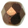 BOLA FACETADA DE CRISTAL CHECO DE 8 MM CON EFECTO : Unidades:Envase 25 Ud aprox., color:Cobre Oscuro