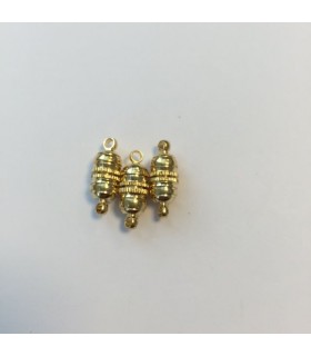CIERRE MAGNÉTICO 10 MM DORADO 3 UNIDADES