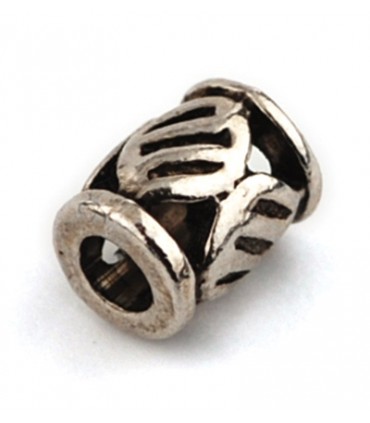 CILINDRO METAL COLOR PLATA. 8 UNIDADES. 8 MM.