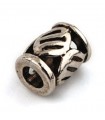 CILINDRO METAL COLOR PLATA. 8 UNIDADES. 8 MM.