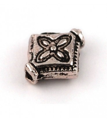 ROMBO 10x9x2,5 MM PLATINO 10 UNIDADES