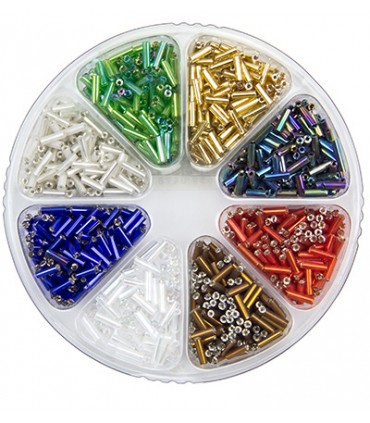 RUEDA DE ABALORIOS: CANUTILLO 8 COLORES