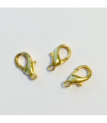 MOSQUETÓN 15 MM COLOR DORADO 3 UNIDADES