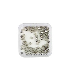 CHAFAS 2 MM COLOR PLATINO 100 UNIDADES APROX.