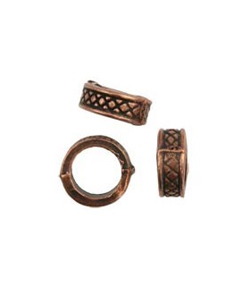 CILINDRO 8x3 MM COBRE ANTIGUO 12 UNI. AGUJ. 5,5 MM