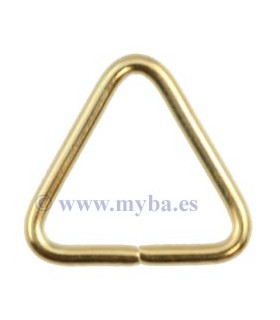 ANILLAS TRIANGULARES 8x1 MM DORADO 50 UD