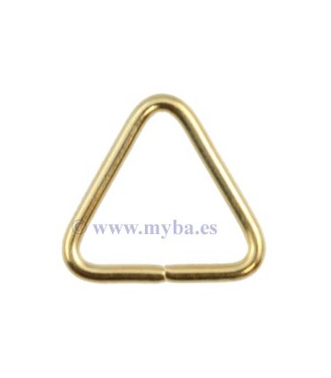 ANILLAS TRIANGULARES 8x1 MM DORADO 50 UD
