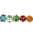 BOLAS ARTESANALES PUNTITOS 12 MM HILO MIX DE 40 CM