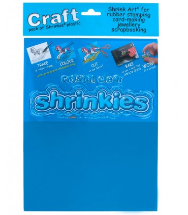 6 HOJAS PLÁSTICO MÁGICO SHRINKLES 26,2x20,2 CM