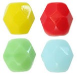 BOLA FACETADA DE CRISTAL CHECO DE 8 MM OPACA : Unidades:Envase 25 Ud aprox., color:Mix