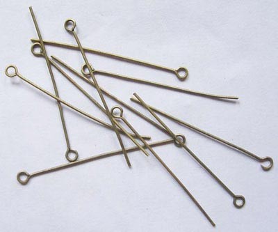 BASTONES CABEZA ANILLA 38 MM 100 UNIDADES APROX. : Acabado:Baño Dorado Antiguo