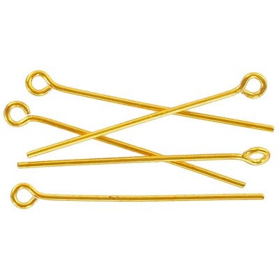BASTONES CABEZA ANILLA 38 MM 100 UNIDADES APROX. : Acabado:Baño Dorado