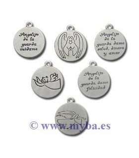 COLGANTE ÁNGEL MENSAJE 18 MM MIX 25 UD